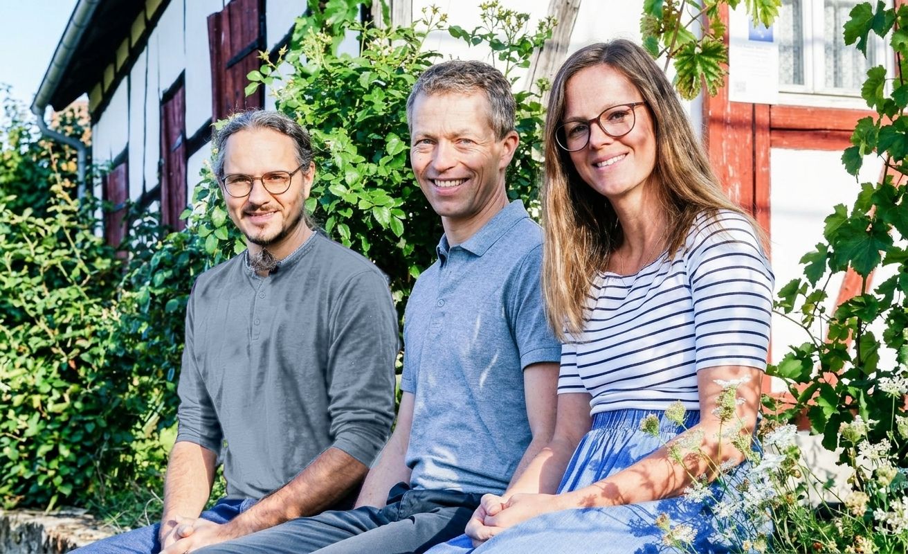 Das Team von Energie durchdacht: Martin Schork, Simon Kosi und Vanessa Kosi